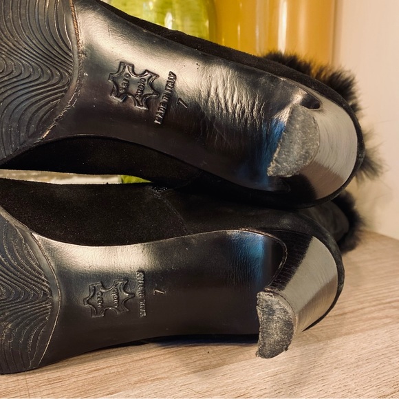 Aquatalia Black Suede Ankle Boots by Marvin K. - Picture 13 of 14